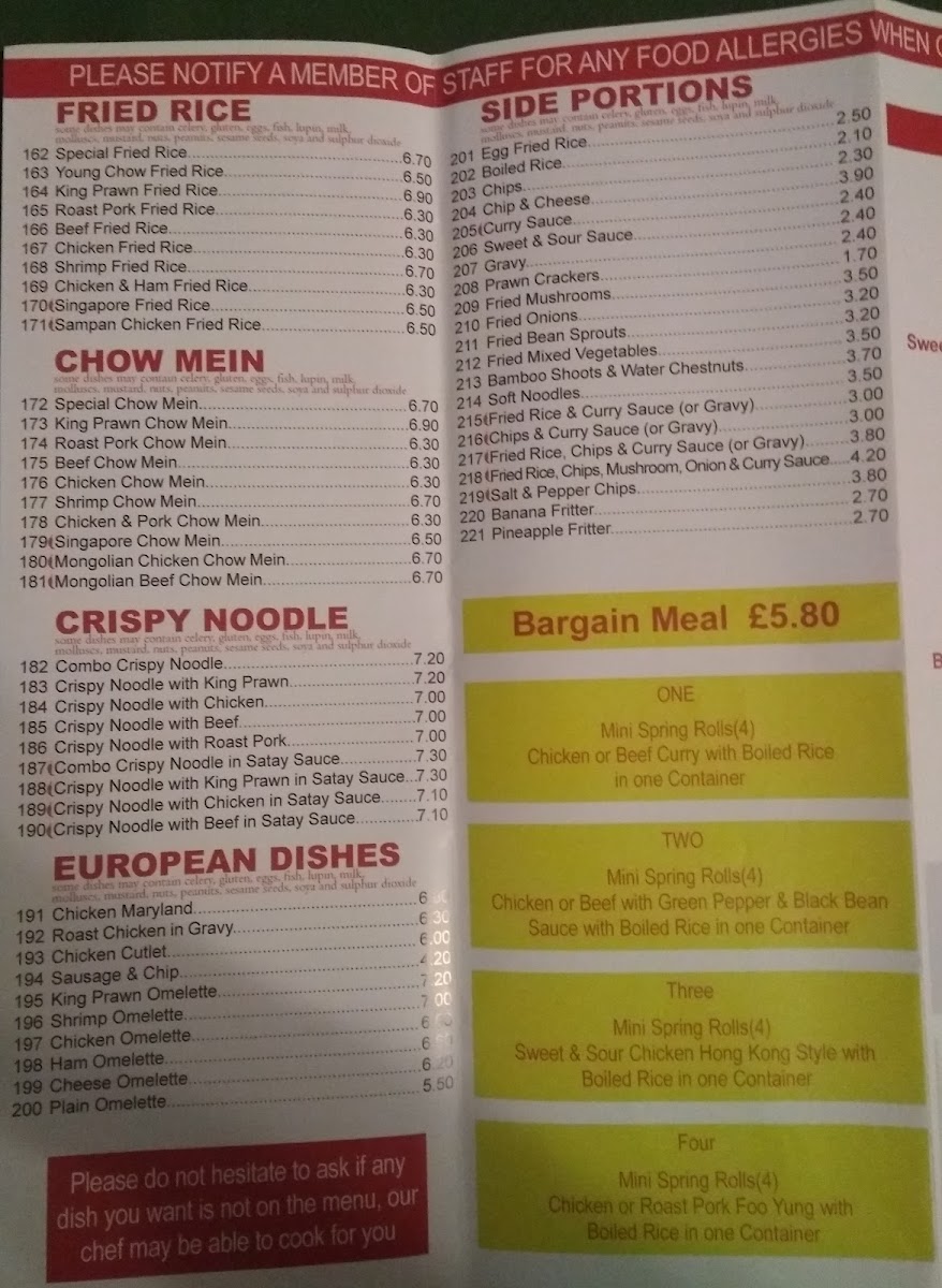 Sampan Chinese Takeaway